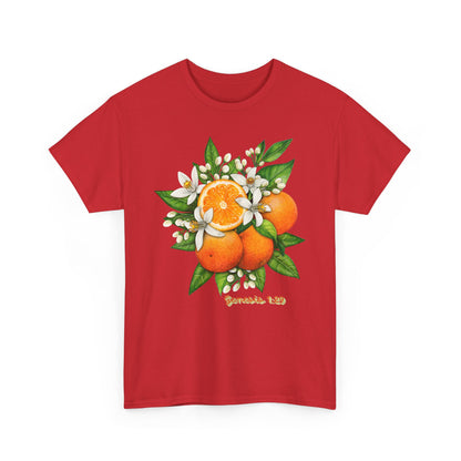 Orange Blossom Tee — Genesis 1:29 Fruit Illustration Shirt