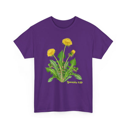 Dandelion Botanical Tee — Genesis 1:29 Floral Graphic T-Shirt
