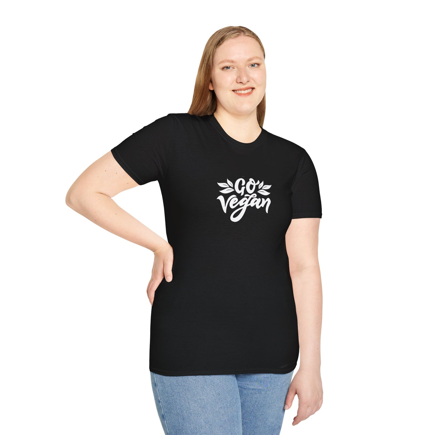 Go Vegan T-Shirt — Plant-Based Message Tee for Vegans & Animal Lovers