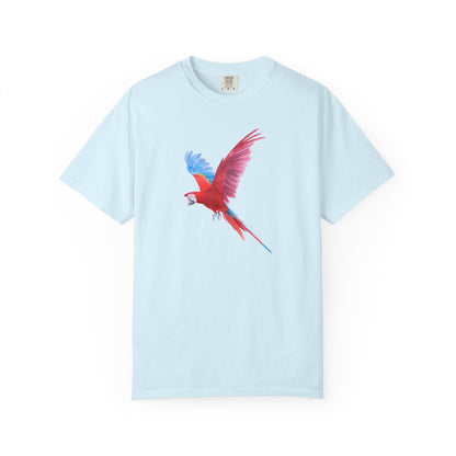 Parrot Flight T-Shirt — Colorful Macaw Graphic Tee