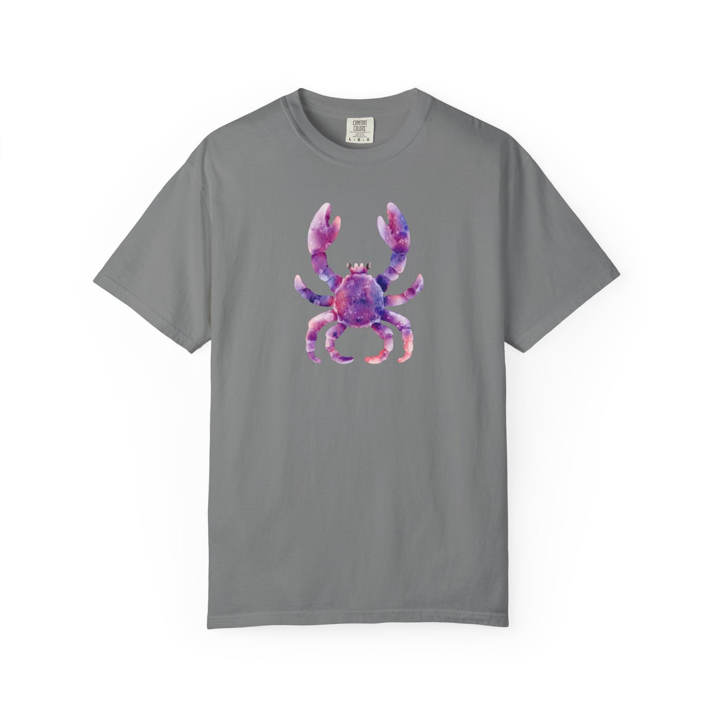 Watercolor Crab T-Shirt — Coastal Beach Vibes Graphic Tee