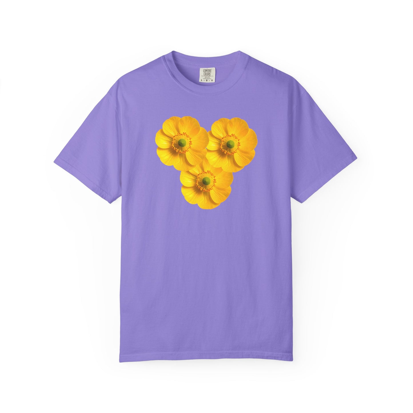 Yellow Floral Heart T-Shirt