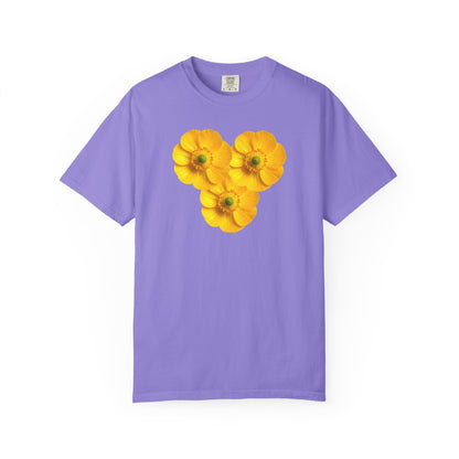 Yellow Floral Heart T-Shirt