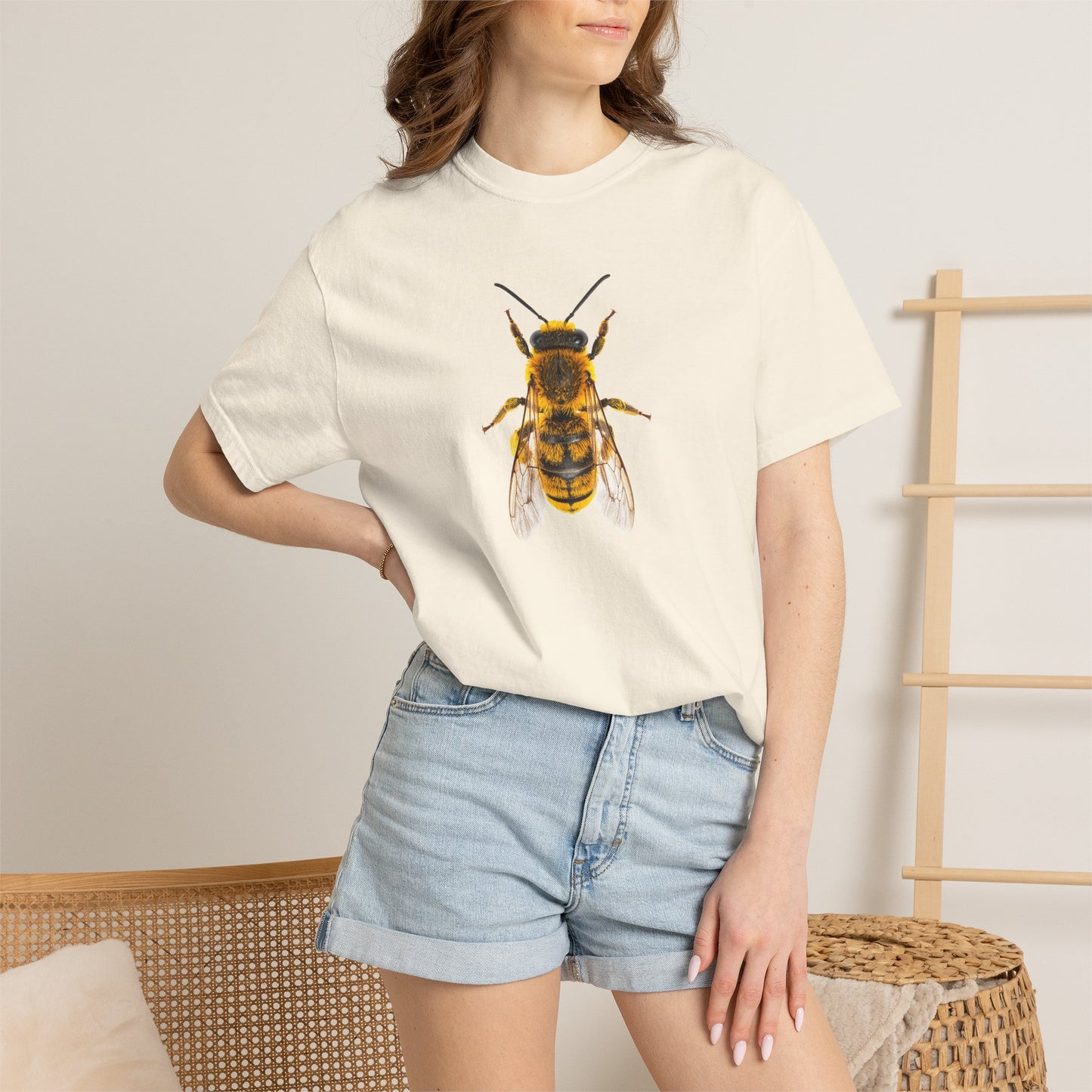 Bee Graphic T-Shirt — Vintage Honeybee Illustration Tee