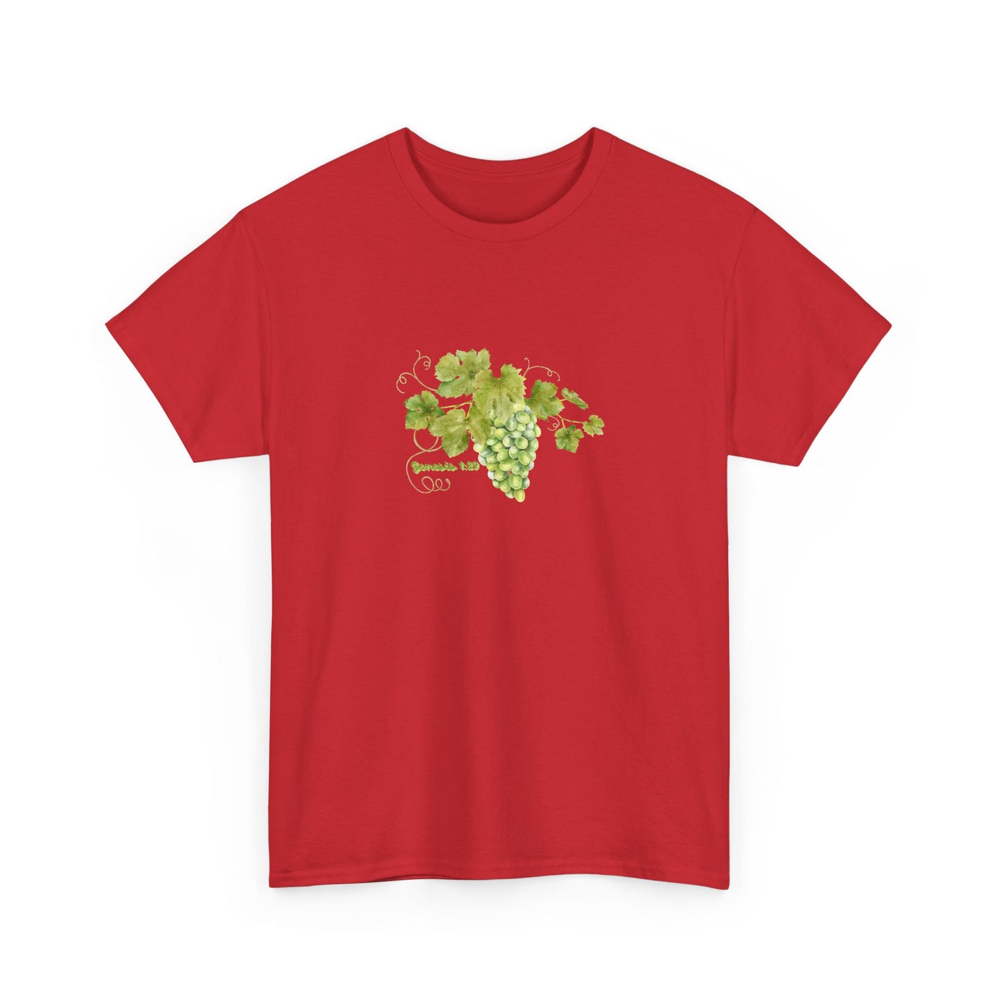 Grapevine Watercolor Tee — Green T-Shirt