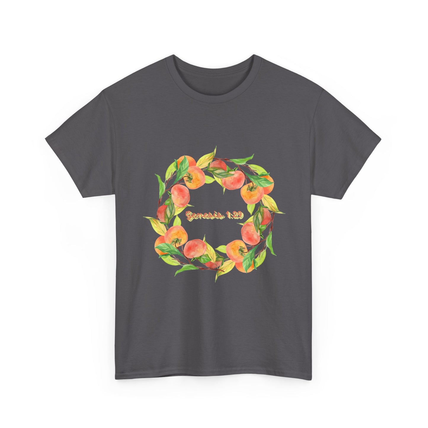 Peaches Wreath T‑Shirt — Jeremiah 29:11 Inspirational Christian Tee