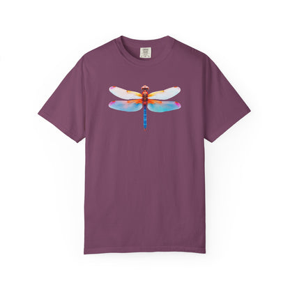 Dragonfly Watercolor T-Shirt — Colorful Nature Graphic Tee