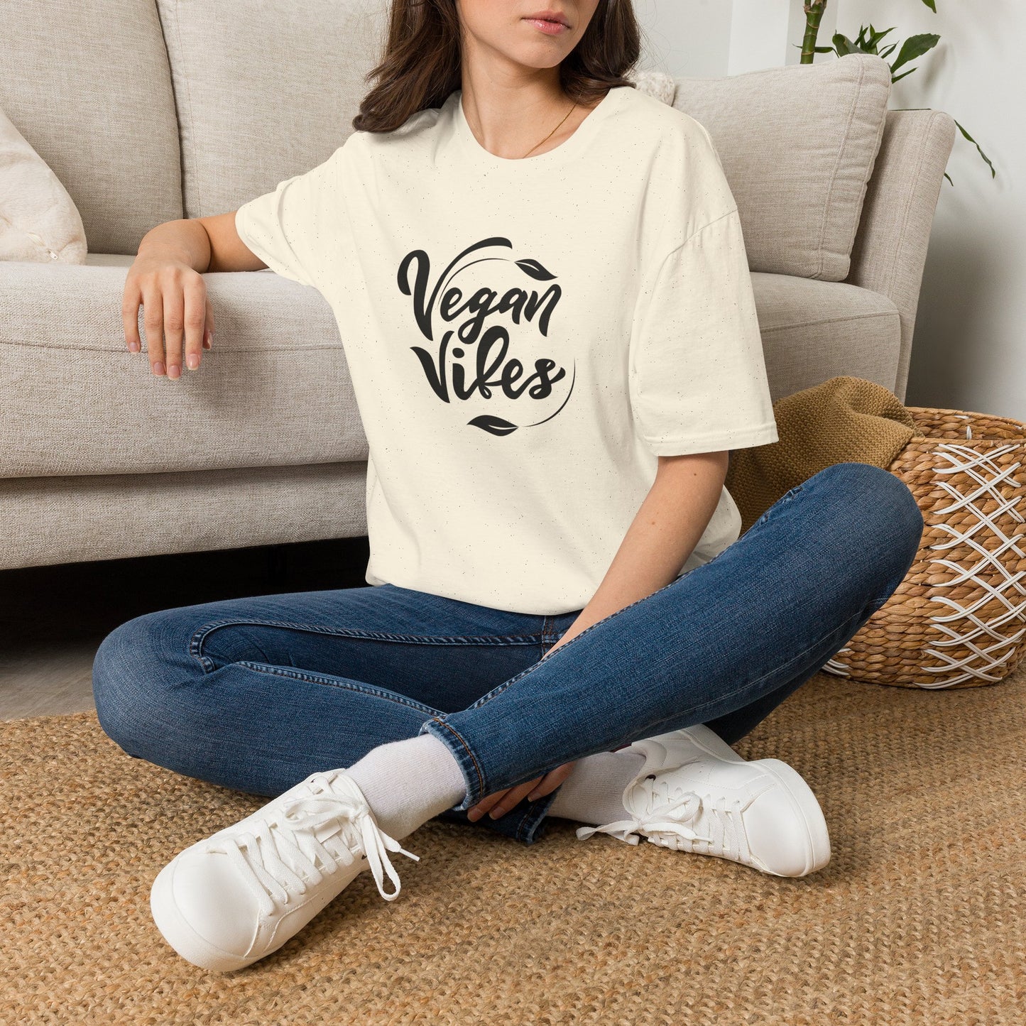Vegan Vibes T-Shirt — Eco-Friendly Plant Lover Graphic Tee