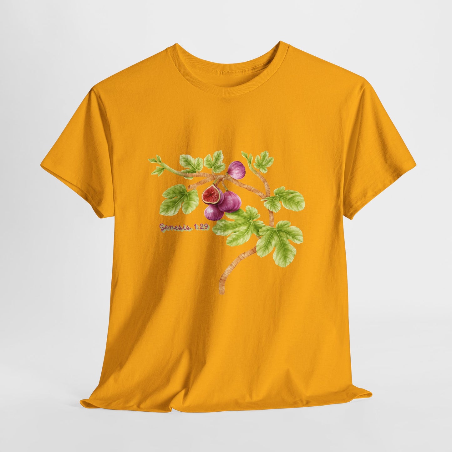 Floral Fig Branch Tee — Botanical Watercolor T‑Shirt Genesis !:29