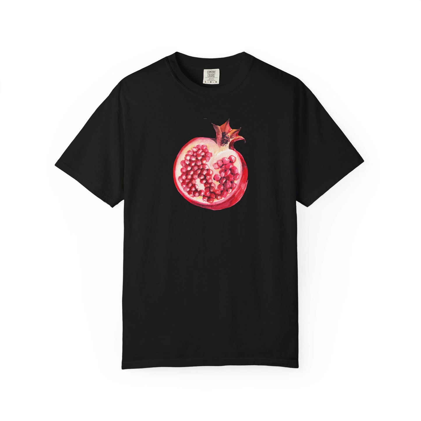 Pomegranate Watercolor T-Shirt — Fruit Illustration Tee for Foodies & Nature Lovers