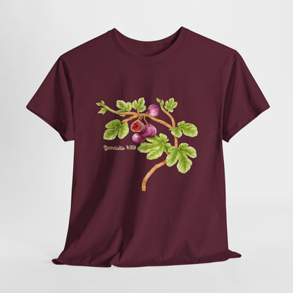 Floral Fig Branch Tee — Botanical Watercolor T‑Shirt Genesis !:29