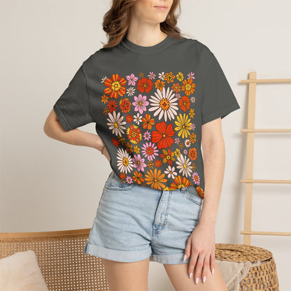 Floral Bouquet Tee — Retro Wildflower Print T-Shirt