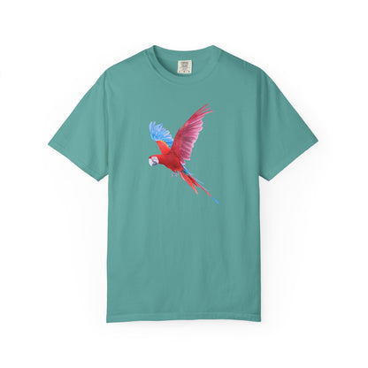 Parrot Flight T-Shirt — Colorful Macaw Graphic Tee