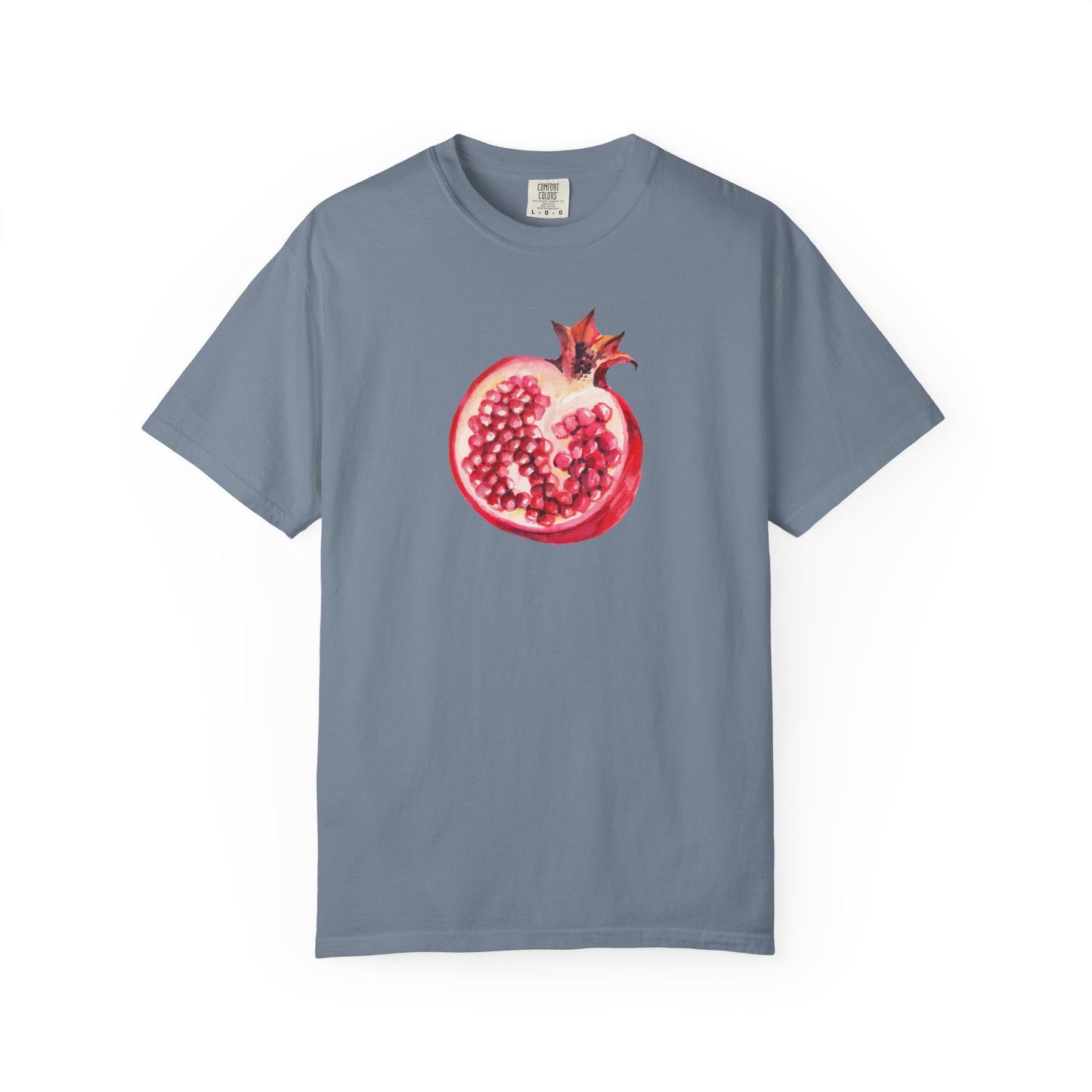 Pomegranate Watercolor T-Shirt — Fruit Illustration Tee for Foodies & Nature Lovers