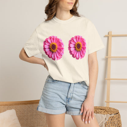 Pink Daisy Double Floral Tee