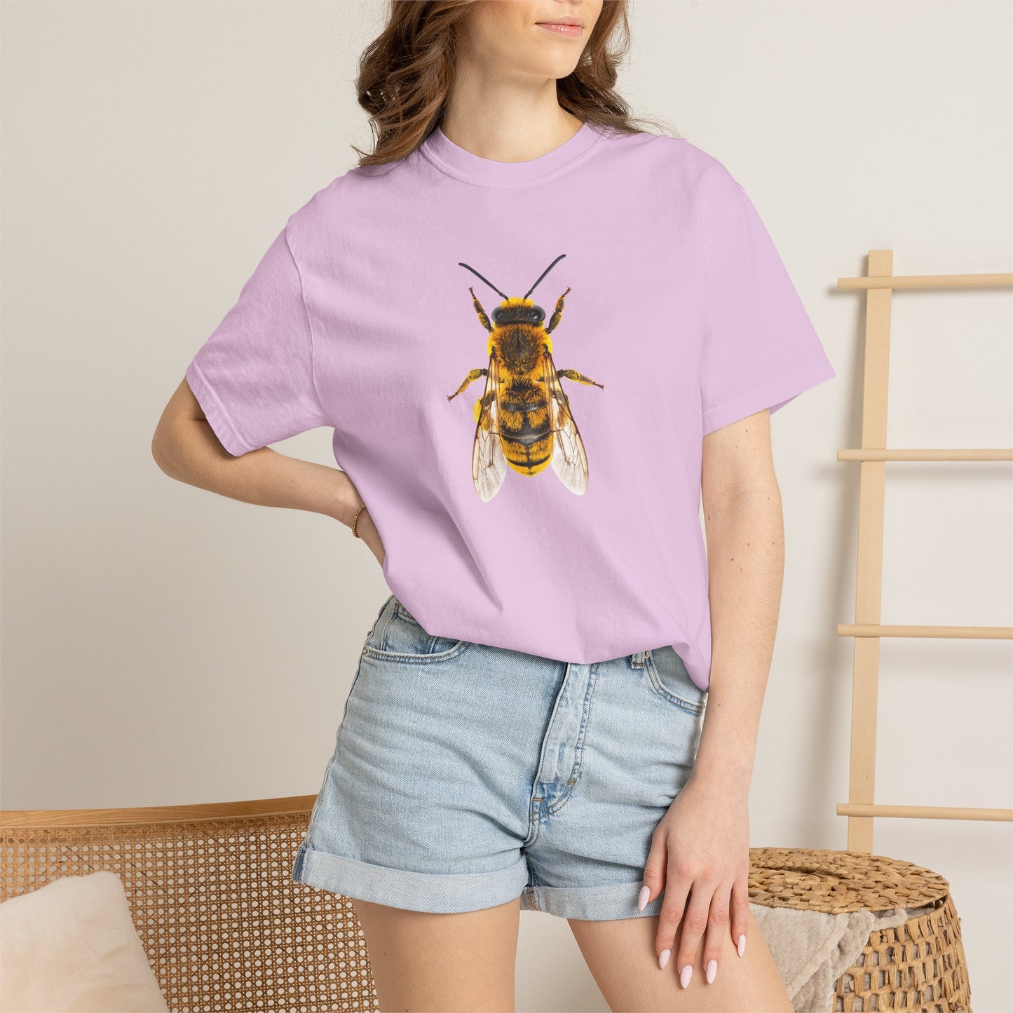 Bee Graphic T-Shirt — Vintage Honeybee Illustration Tee