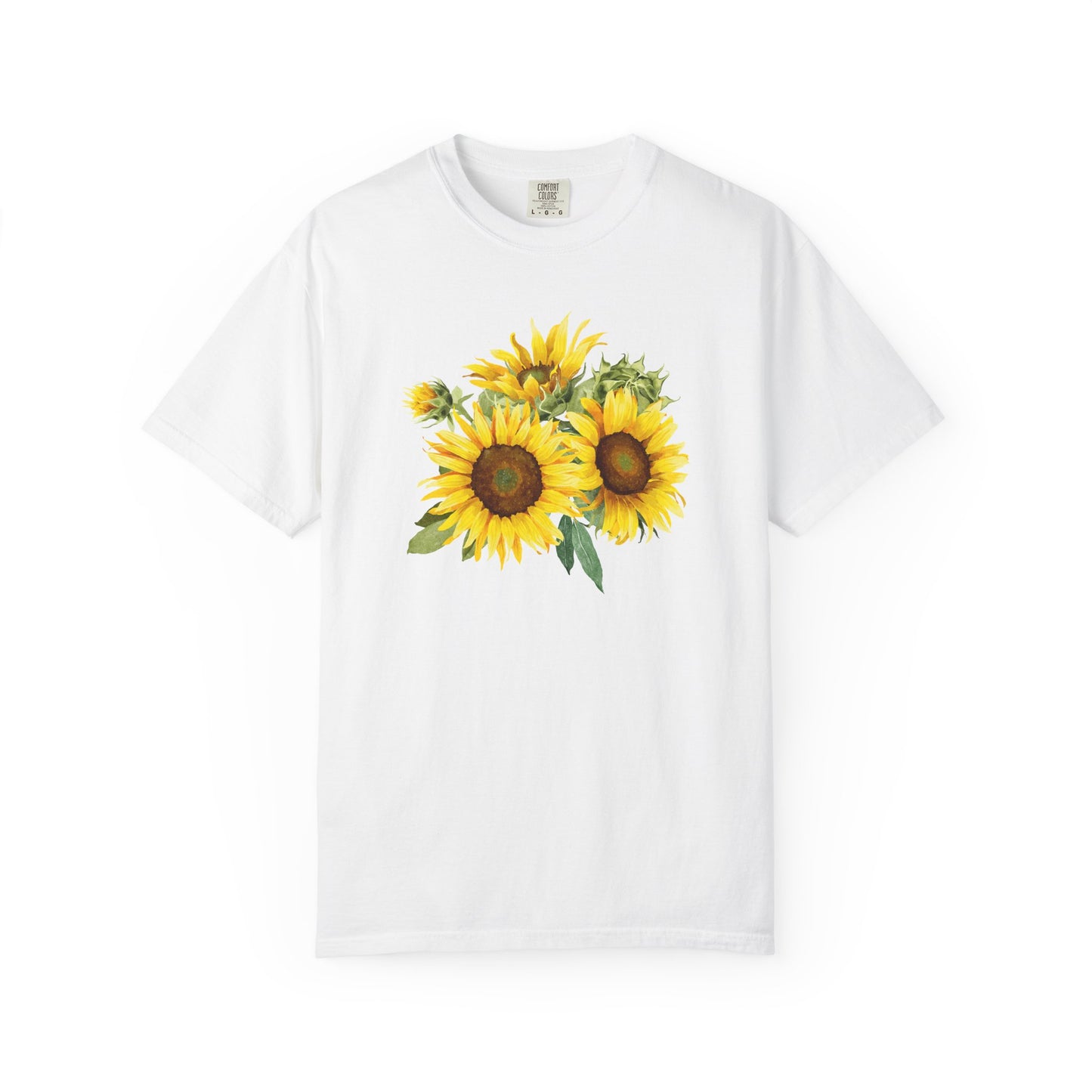Sunflower Floral T-Shirt — Vintage Yellow Sunflower Graphic Tee