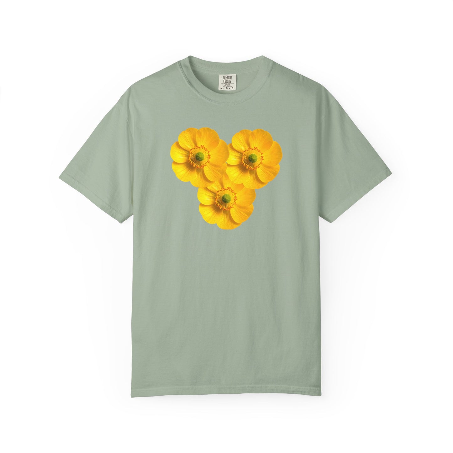 Yellow Floral Heart T-Shirt