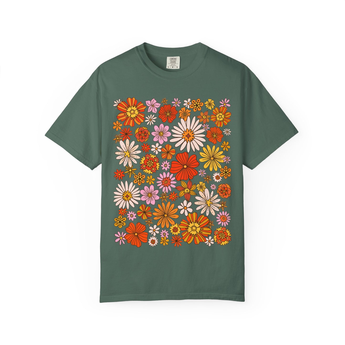 Floral Bouquet Tee — Retro Wildflower Print T-Shirt