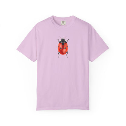 Ladybug With Top Hat T-Shirt — Whimsical Insect Graphic Tee