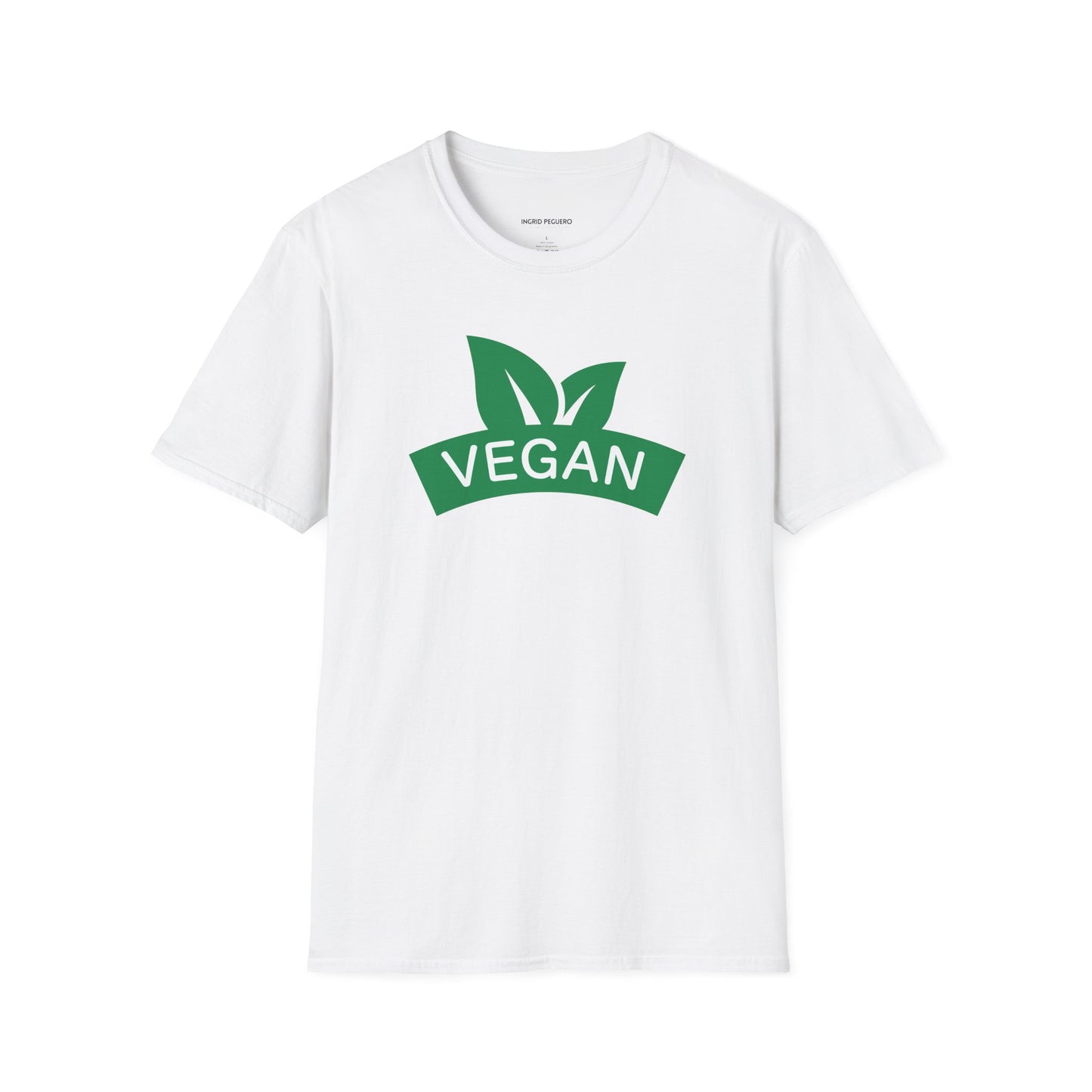 Vegan Leaf Logo T-Shirt — Eco-Friendly Plant-Based Pride Tee