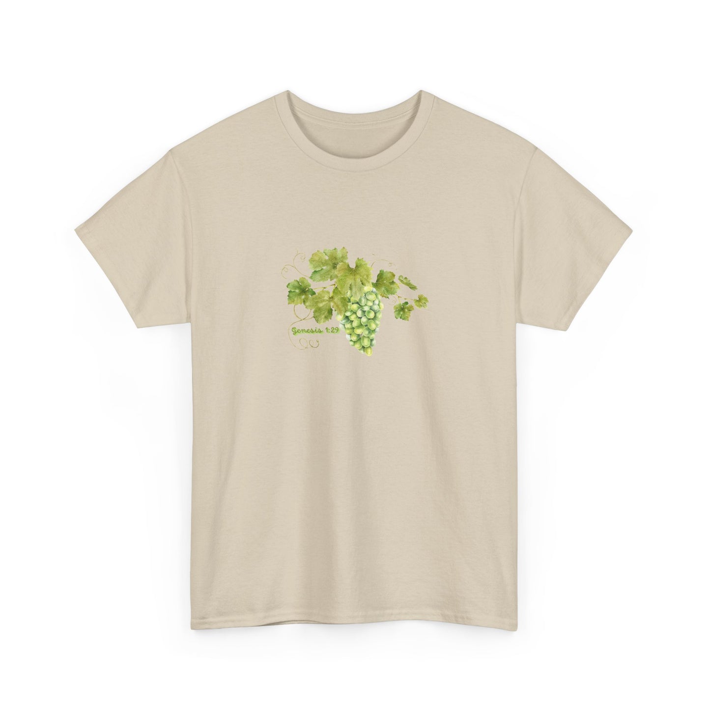 Grapevine Watercolor Tee — Green T-Shirt