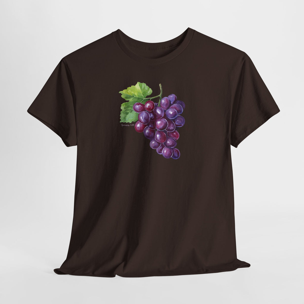 Grape Watercolor Tee — Green T-Shirt Genesis 1:29