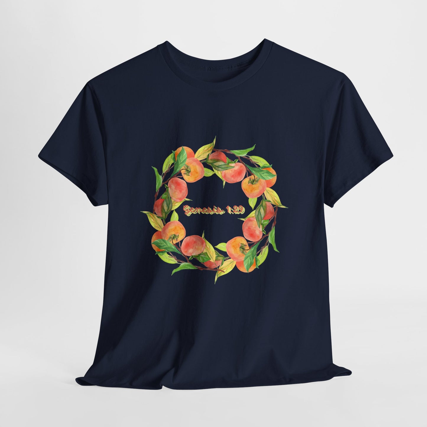 Peaches Wreath T‑Shirt — Jeremiah 29:11 Inspirational Christian Tee