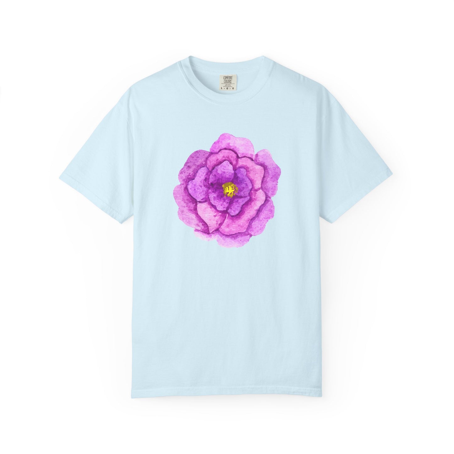 Floral Watercolor Chest Rose T-Shirt