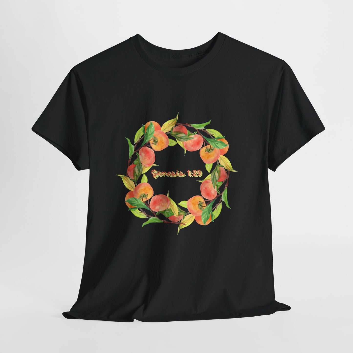 Peaches Wreath T‑Shirt — Jeremiah 29:11 Inspirational Christian Tee