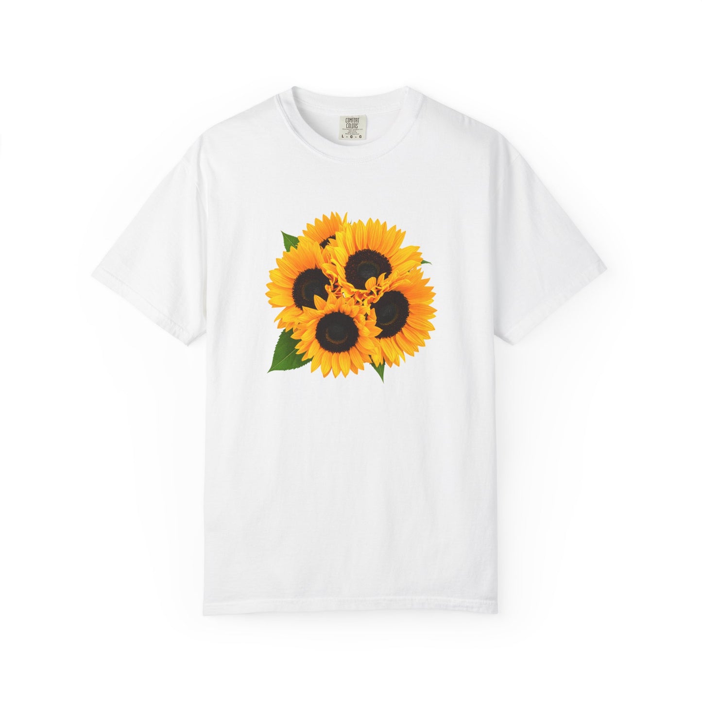Sunflower Trio T-Shirt — Bright Floral Graphic Tee