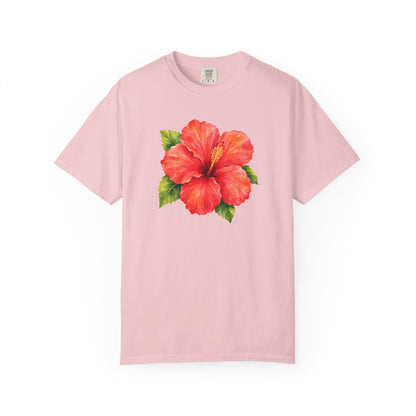 Hibiscus Bloom T-Shirt — Tropical Floral Tee
