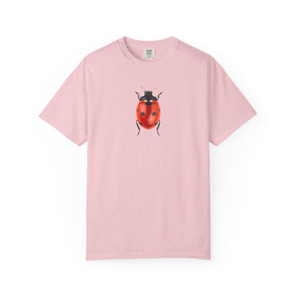 Ladybug With Top Hat T-Shirt — Whimsical Insect Graphic Tee