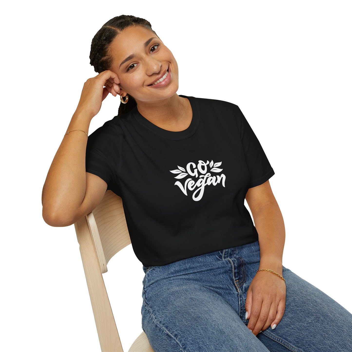 Go Vegan T-Shirt — Plant-Based Message Tee for Vegans & Animal Lovers