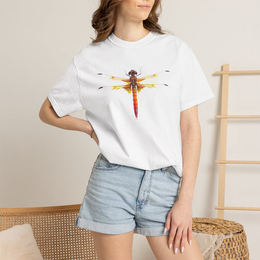Dragonfly Art T-Shirt — Vibrant Watercolor Dragonfly Graphic Tee