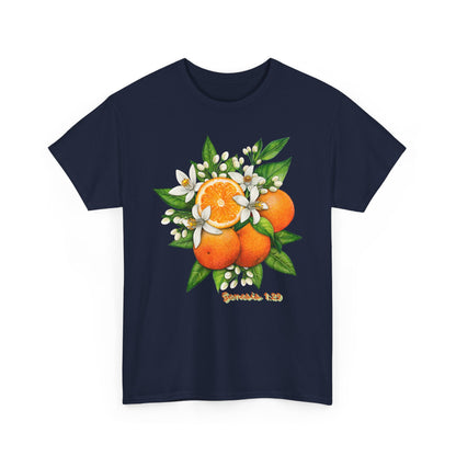 Orange Blossom Tee — Genesis 1:29 Fruit Illustration Shirt