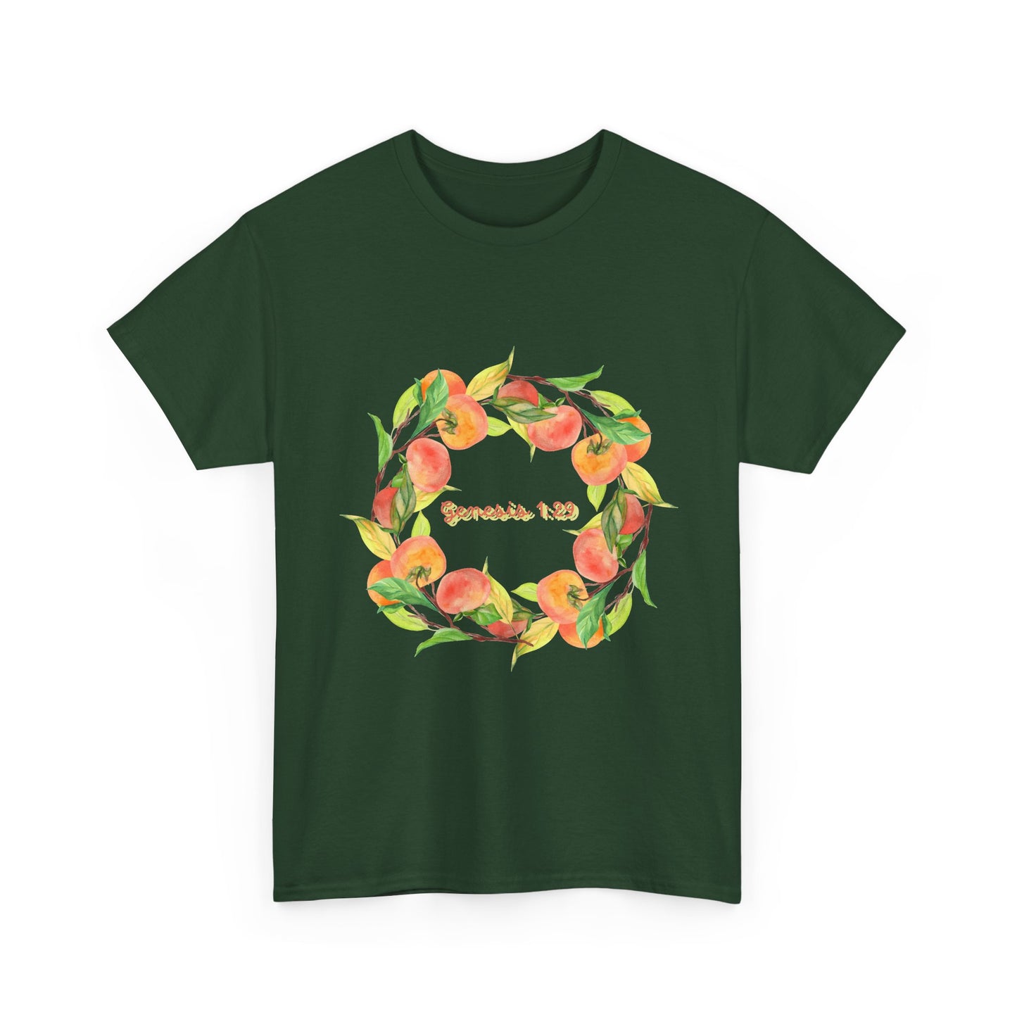 Peaches Wreath T‑Shirt — Jeremiah 29:11 Inspirational Christian Tee