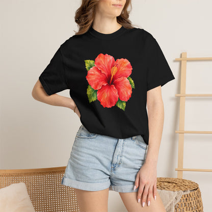 Hibiscus Bloom T-Shirt — Tropical Floral Tee