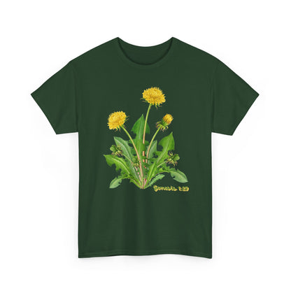 Dandelion Botanical Tee — Genesis 1:29 Floral Graphic T-Shirt