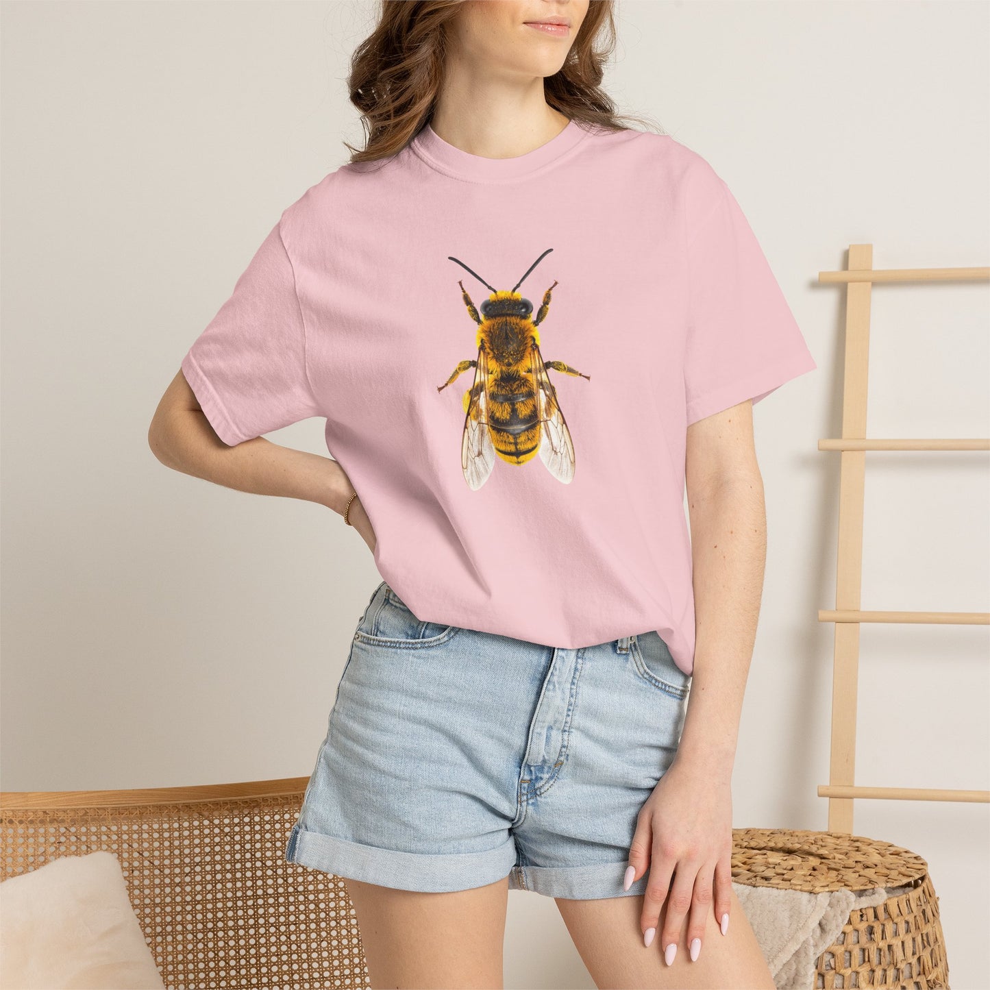 Bee Graphic T-Shirt — Vintage Honeybee Illustration Tee