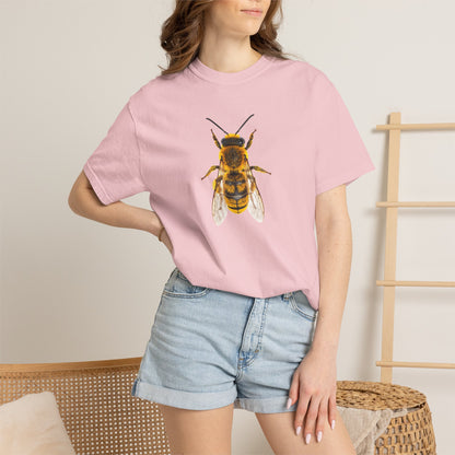 Bee Graphic T-Shirt — Vintage Honeybee Illustration Tee