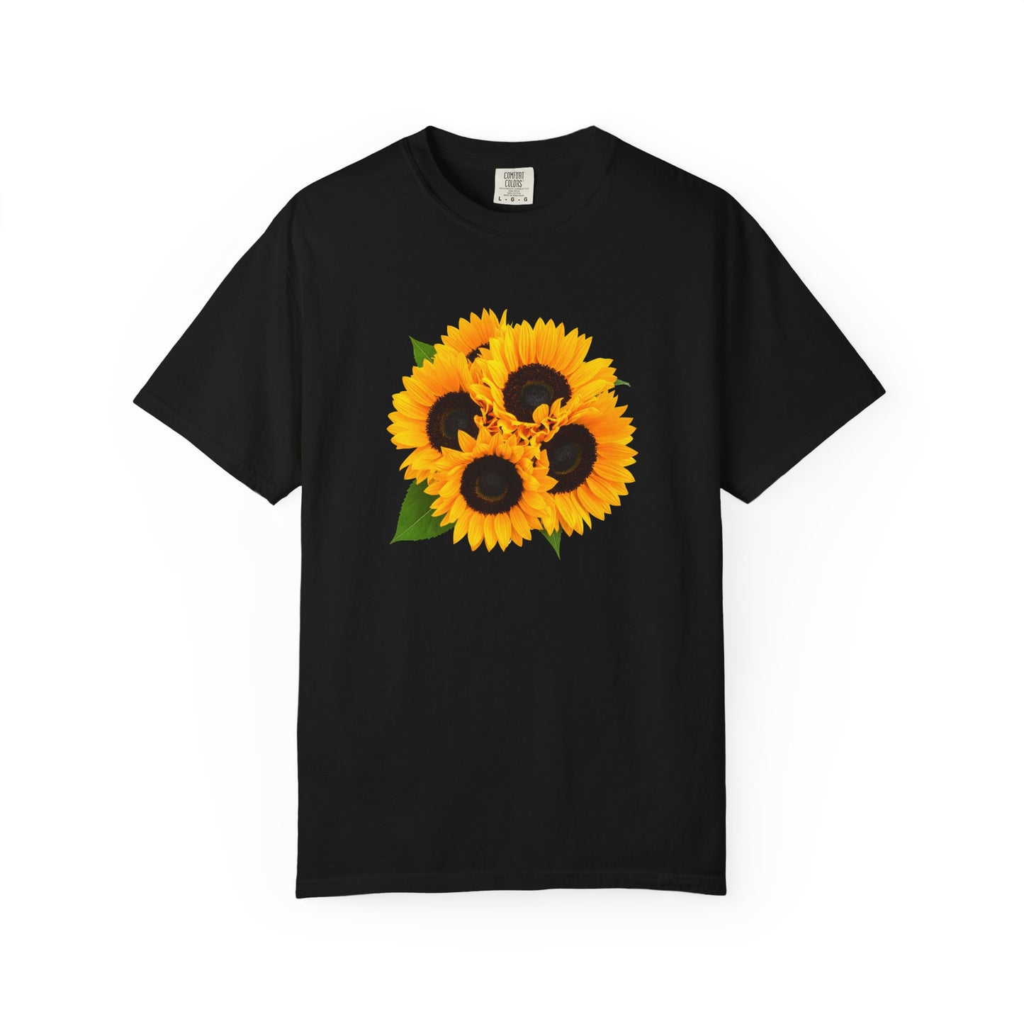 Sunflower Trio T-Shirt — Bright Floral Graphic Tee