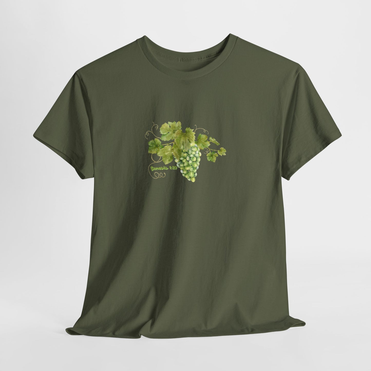 Grapevine Watercolor Tee — Green T-Shirt