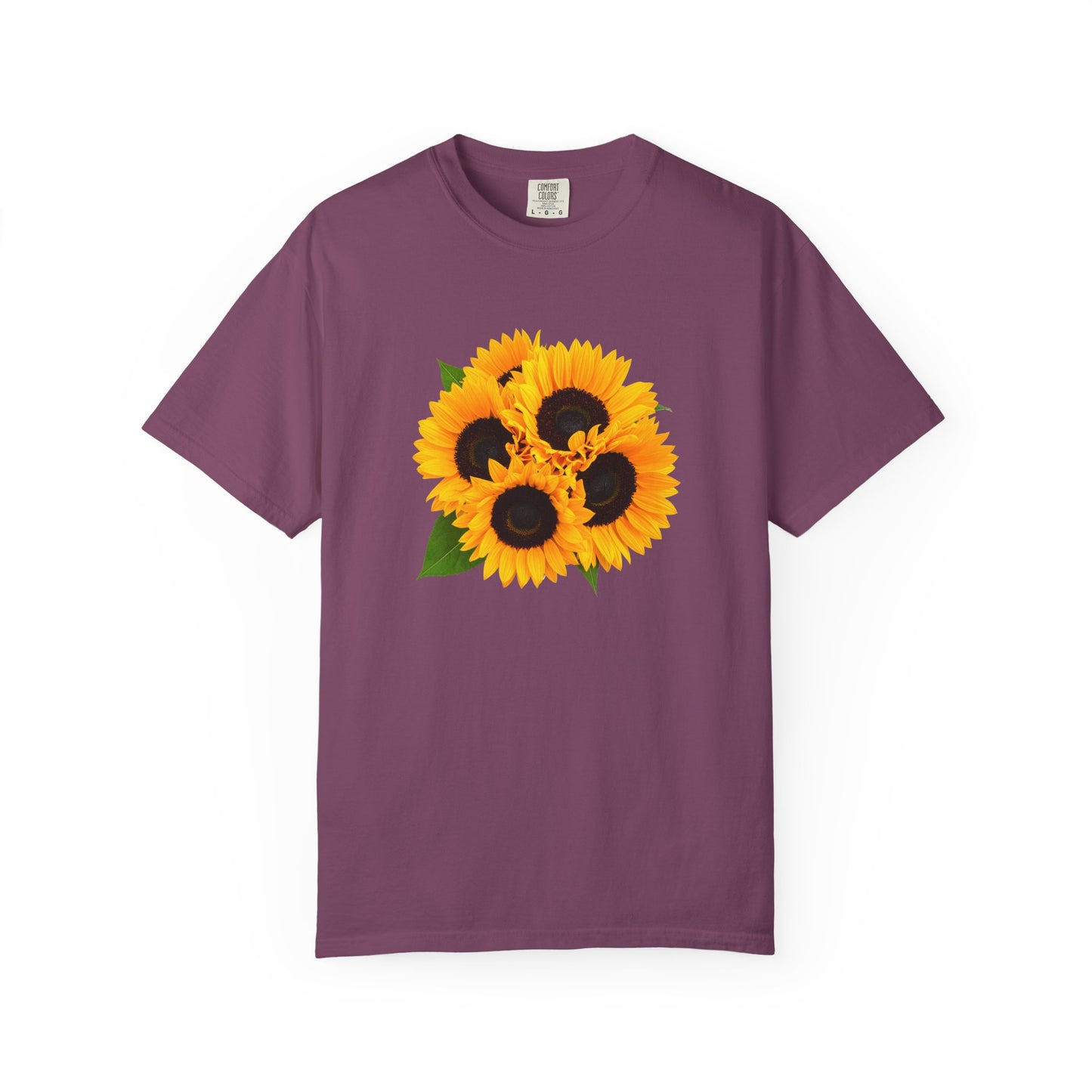 Sunflower Trio T-Shirt — Bright Floral Graphic Tee