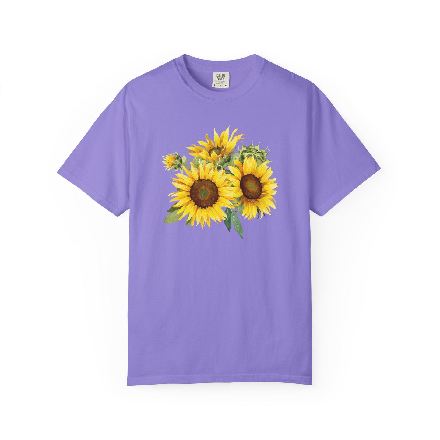 Sunflower Floral T-Shirt — Vintage Yellow Sunflower Graphic Tee
