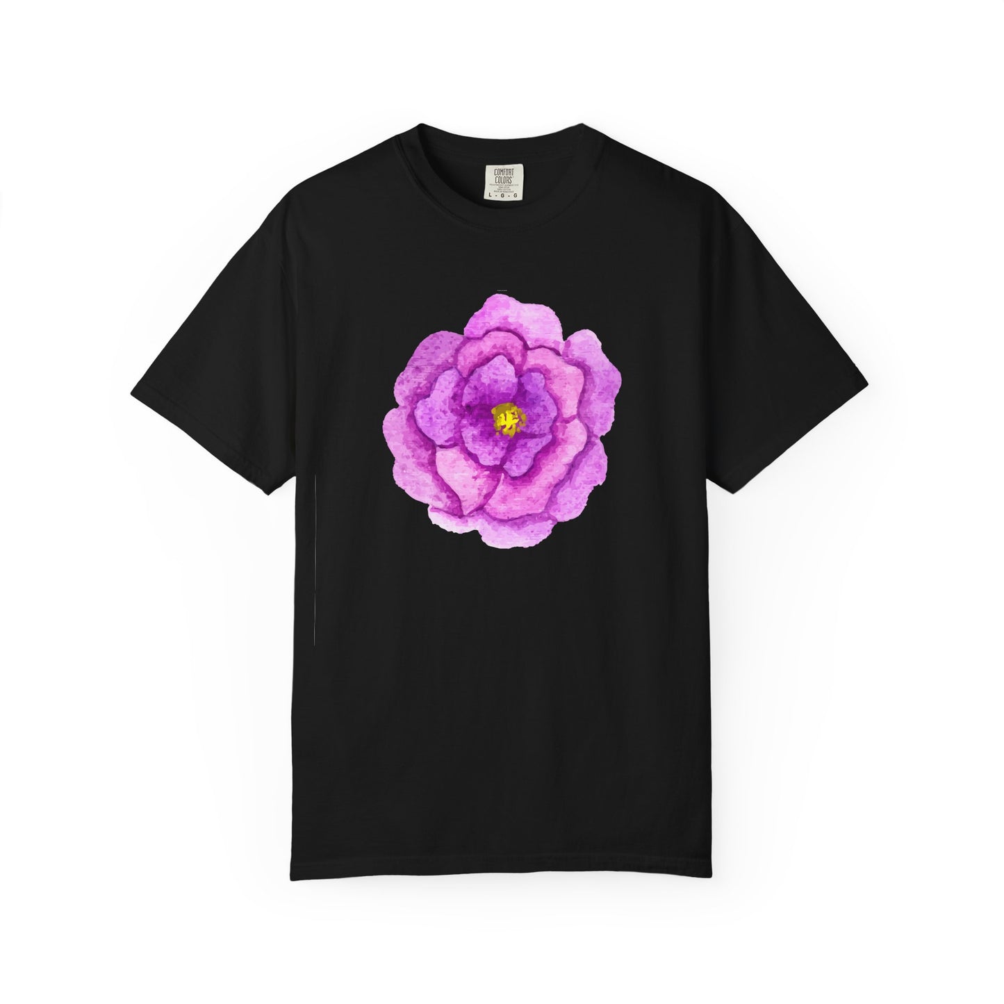 Floral Watercolor Chest Rose T-Shirt