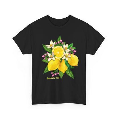 Lemon Blossom Tee — Botanical Citrus Graphic T‑Shirt (Genesis 1:29)