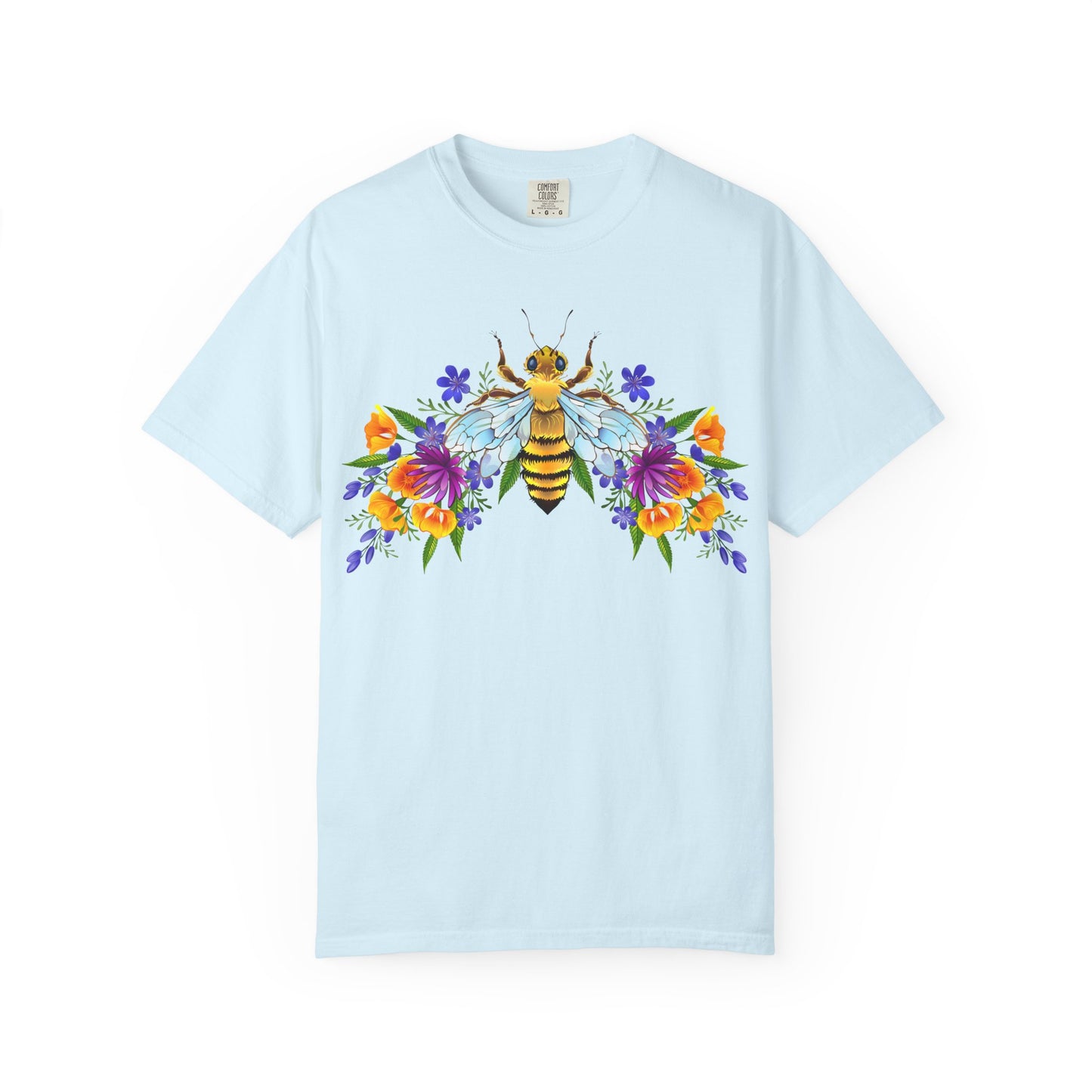 Bee & Wildflower T-Shirt — Floral Honeybee Graphic Tee
