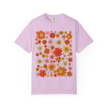 Floral Bouquet Tee — Retro Wildflower Print T-Shirt