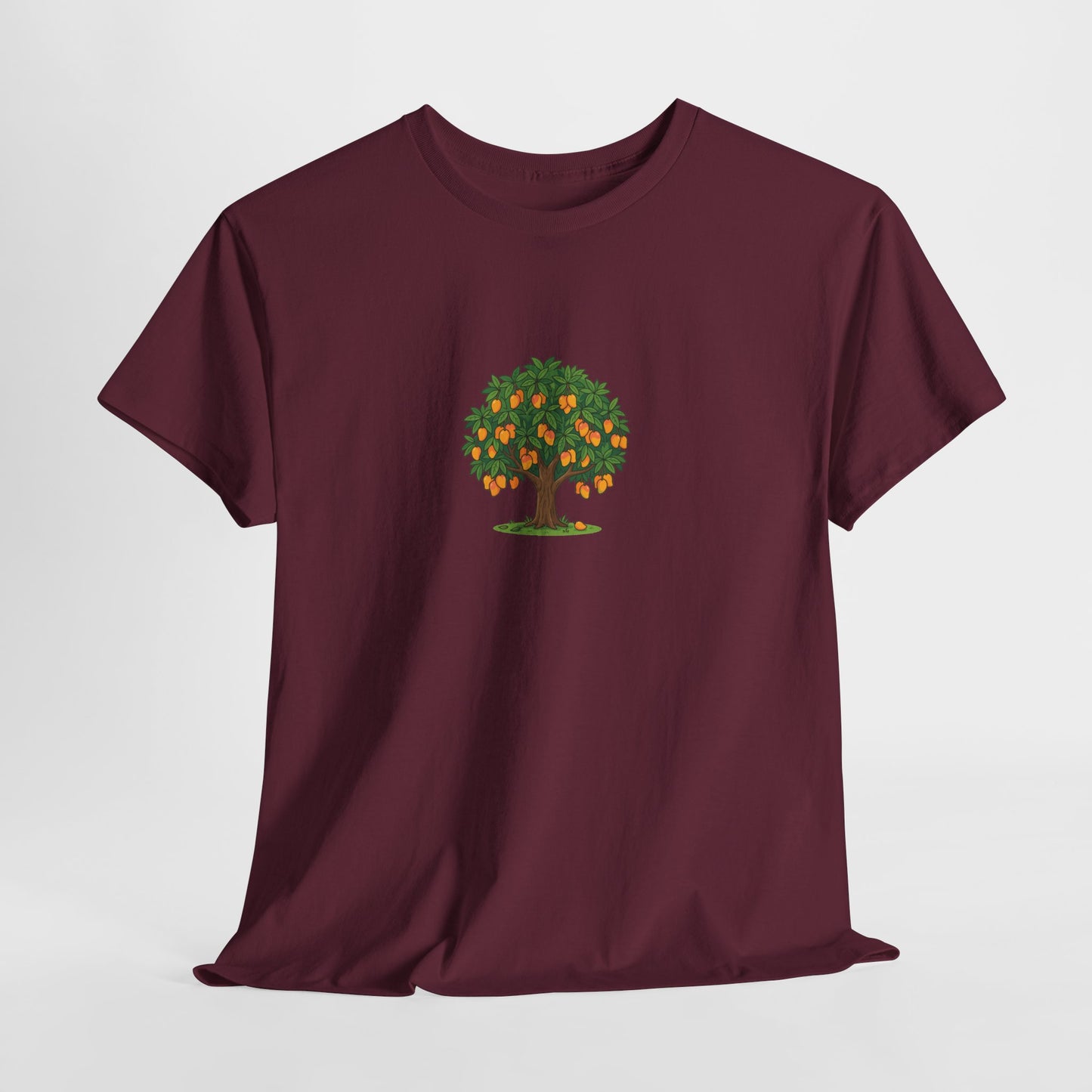 Mangoes Tree Graphic Tee — Minimal Fruit Tree T-Shirt